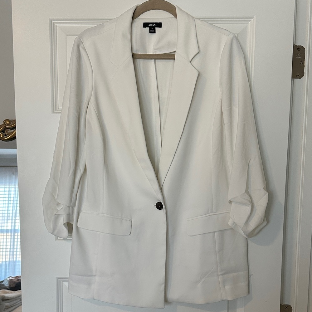 Alfani White Blazer Medium